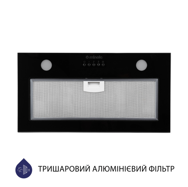 Витяжка повно вбудована Minola HBI 5262 BL GLASS 700 LED - зображення 8