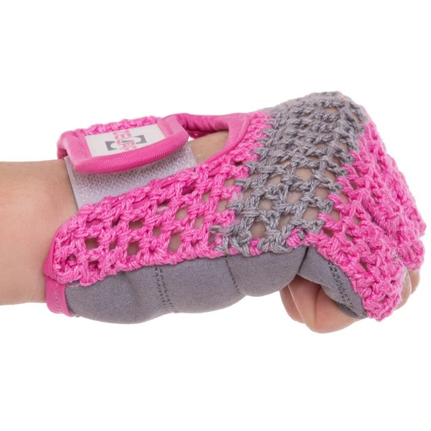 Перчатки для фитнеса перчатки спортивные Zelart Fitness Gloves 161954 размер XS Grey-Pink - Фото 4 Перчатки для фитнеса перчатки спортивные Zelart Fitness Gloves 161954 размер XS Grey-Pink - изображение 4