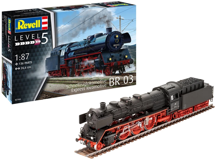 Збірна модель-копія Revell Експрес локомотив BR03 з тендером 136 шт (4009803021669) - зображення 2
