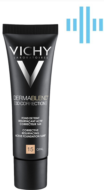 Тональна основа Vichy Dermablend 3d матувальний тональний крем відтінок 25 30 мл (3337871332303) - зображення 1