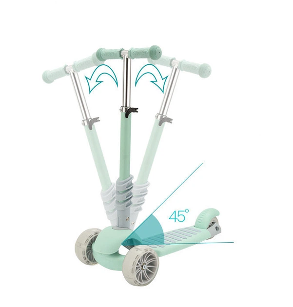 Самокат триколісний 6 в 1 Scooter Pastel 2020 з бортиком і батьківською ручкою м'ятний - зображення 4