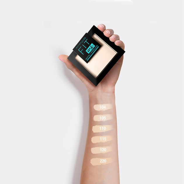 Пудра Maybelline New York Fit me Matte + Poreless матуюча 105 Натурально-бежевий 9 г (3600531384159) - зображення 4