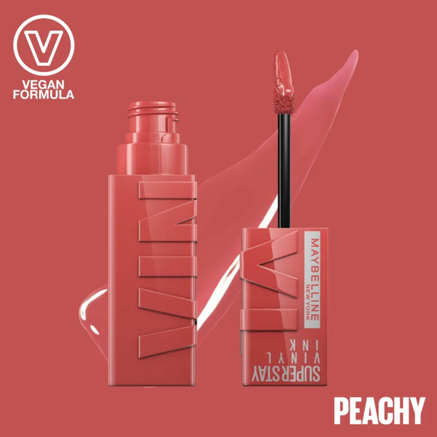 Pomadka w płynie Maybelline New York SuperStay Vinyl Ink trwała #15 4,2 ml (0000030148116) - obraz 3