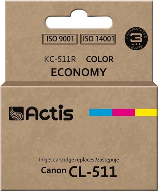 Tusz ACTIS do Canon CL-511 3-Color (KC-511R) - obraz 1