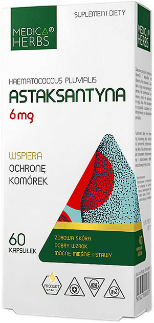 Харчова добавка Medica Herbs Астаксантин 6 мг 60 капсул (5903968202316) - зображення 1