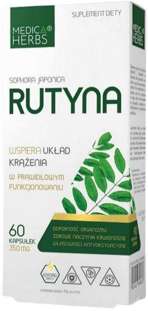 Medica Herbs Rutyna 60 kapsułek (5907622656361) - obraz 1
