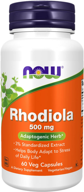 Now Foods Rhodiola 500mg 60 kapsułek (733739047540) - obraz 2