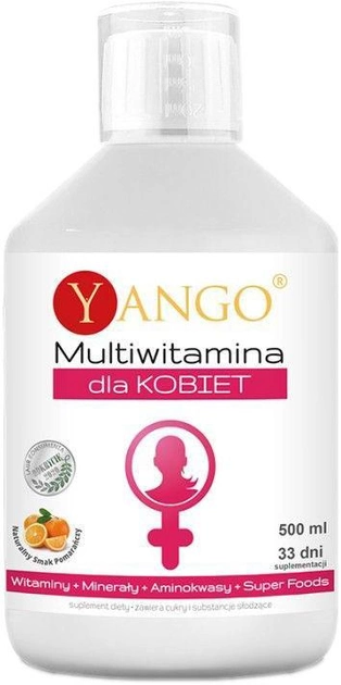 Харчова добавка Yango Мультивітаміни для жінок 500мл Мінерали (5903796650471) - зображення 1