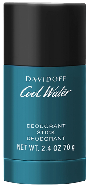 Davidoff Cool Water Alcohol Free For Men Deostick 70g (3414202001579) - obraz 1