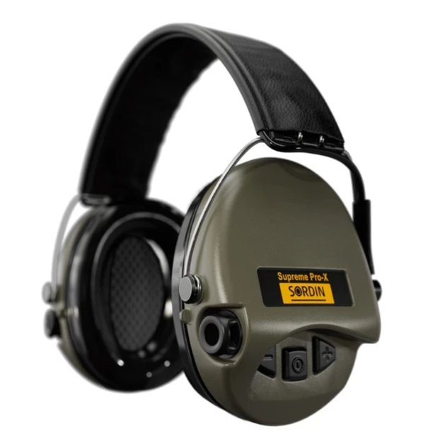 Активні тактичні навушники Supreme Pro X зі шкіряним оголів'ям. - зображення 1
