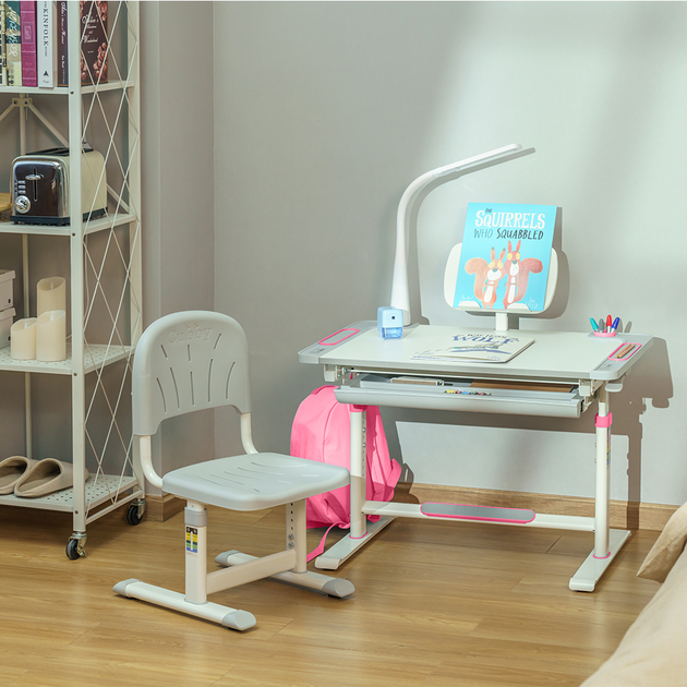 Комплект меблів Cubby парта + стілець трансформери Lupin Pink (Lupin pink KIDS FURNITURE) - зображення 11