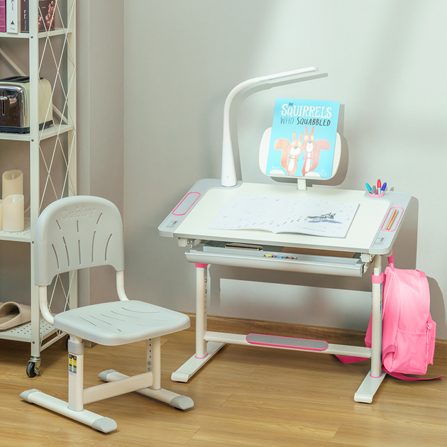 Комплект меблів Cubby парта + стілець трансформери Lupin Pink (Lupin pink KIDS FURNITURE) - зображення 12