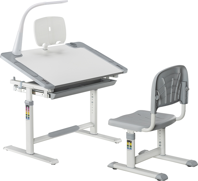 Комплект мебели Cubby парта + стул трансформеры Lupin Grey (Lupin grey KIDS FURNITURE) - изображение 2