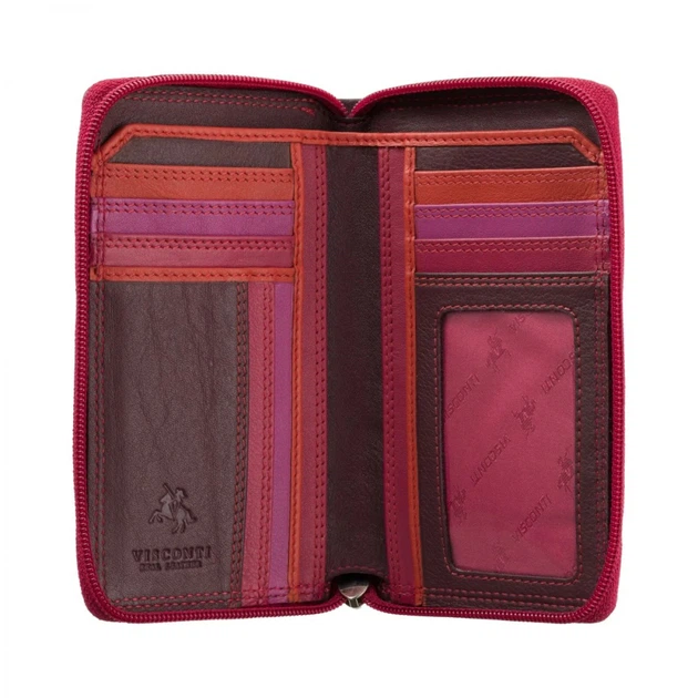 Гаманець жіночий шкіряний Visconti RB98 Aruba (Plum Multi) сливовий - зображення 2