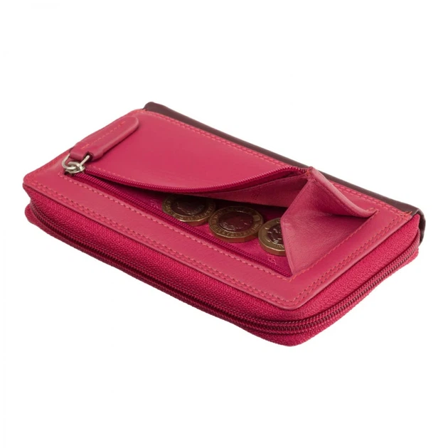 Гаманець жіночий шкіряний Visconti RB98 Aruba (Plum Multi) сливовий - зображення 4