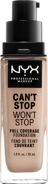 Podkład w płynie NYX Professional Makeup Can\'t Stop Won\'t Stop 24-Hour Foundation 03 Porcelain 30 ml (800897157180) - obraz 2