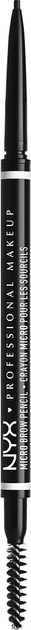NYX Professional Makeup Micro Brow Pencil 08 Czarne 0,09 g (800897836900) - obraz 1