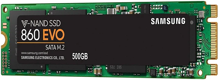 SSD диск Samsung 860 Evo-Series 500GB M.2 SATA III V-NAND 3bit MLC