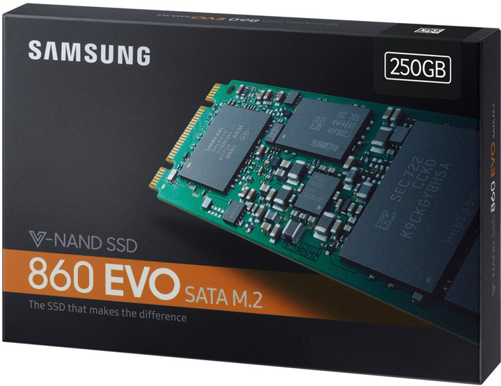 SSD диск Samsung 860 Evo-Series 250GB M.2 SATA III V-NAND MLC (MZ-N6E250BW) - изображение 5
