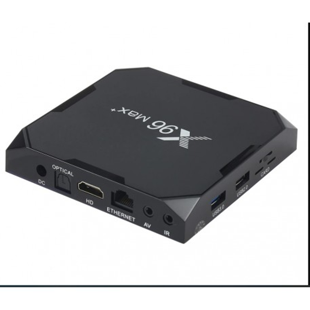 Смарт ТВ-приставка X96 Max (Max Plus) 4/64 GB + Аеро пульт G10S PRO з ...