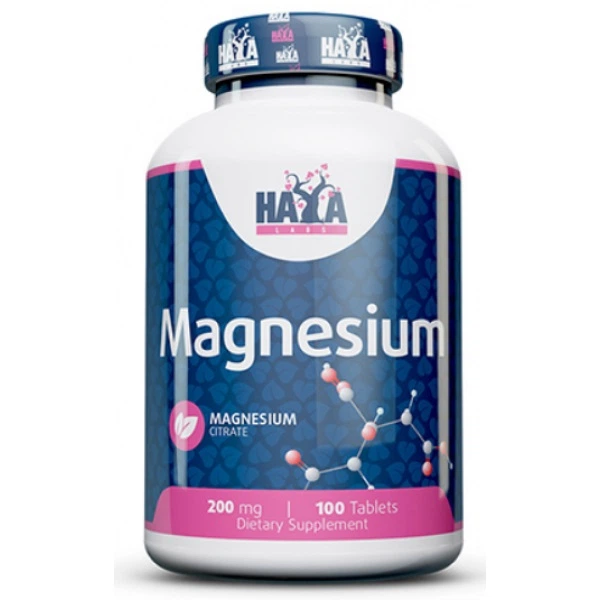 Мікроелемент Магній Haya Labs Magnesium Citrate 200 mg 100 Tabs - Фото 1 Мікроелемент Магній Haya Labs Magnesium Citrate 200 mg 100 Tabs - зображення 1