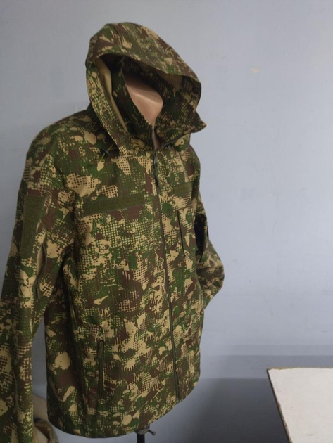 Куртка тактическая размер 54, летняя ветровка камуфляж хищник ткань рип-стоп, куртка военная армейская для ВСУ - изображение 2