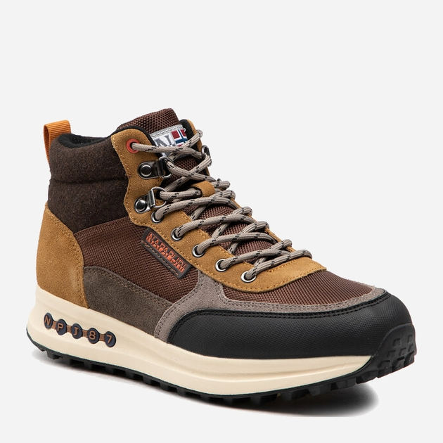 Чоловічі кросівки для треккінгу Napapijri Man Suede/Nylon Outdoor NP0A4H6M-WA1 46 Коричневі (196011570608) - зображення 3