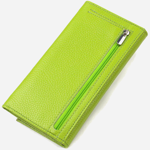 Кошелек женский кожаный для карточек Canpellini leather-21833 Салатовый - изображение 2
