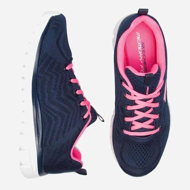 Жіночі кросівки для залу Skechers Graceful - Get Connected 12615W-NVHP 36 (6US) 23 см Чорні (190872893869) - зображення 11