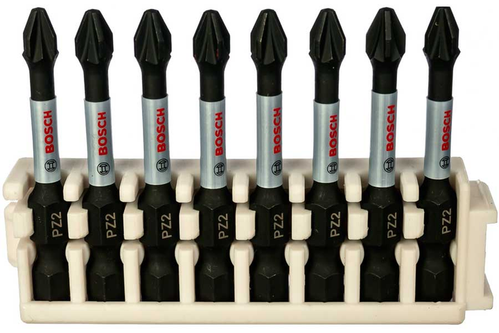 Набор бит ударных Bosch Impact Control PZ2 50мм 8шт (2608522331) – фото ...