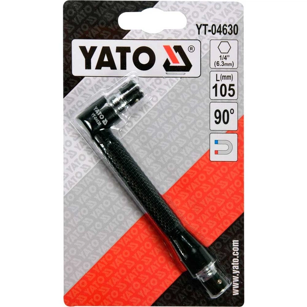 Держатель бит YATO 1/4" 105мм (YT-04630) - Фото 2 Держатель бит YATO 1/4" 105мм (YT-04630) - изображение 2