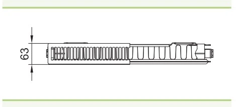 Стальной панельный радиатор Kermi PK011 505x1805 (PK0110518W02) - изображение 2
