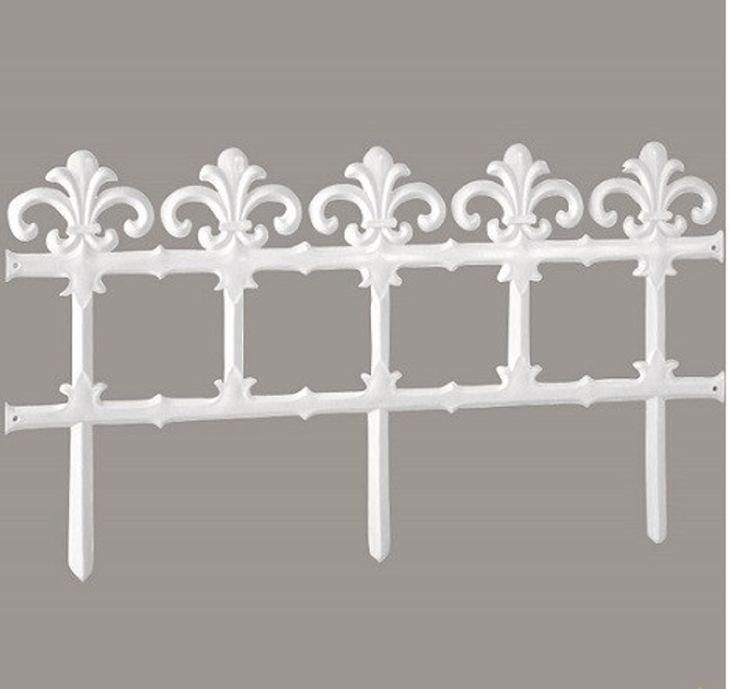 Палисадник декоративный Prosperplast GARDEN 3,7м, белый (5905197140209 ...