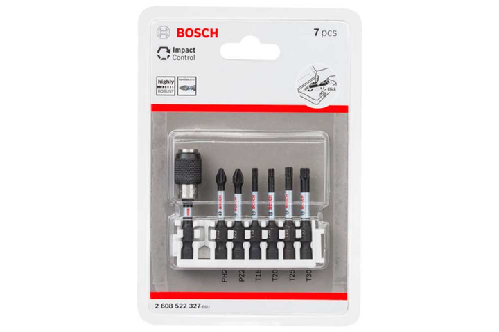 Набор бит BOSCH Impact Control PH2,PZ2,T15,T20,T25,T30 (2608522327 ...