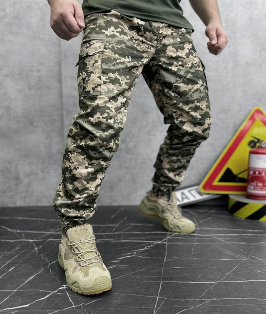 Тактичні штани військові Apeх-101 Rip Stop 46 Піксель - зображення 1