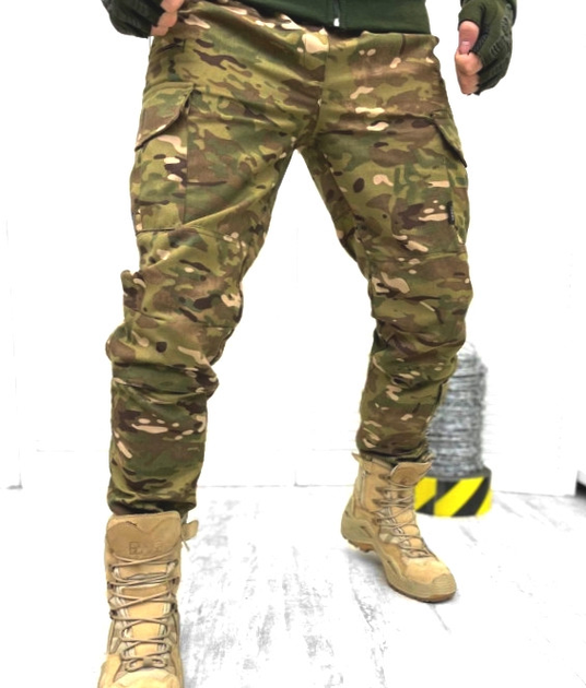 Тактичні брюки військові ТМ2 Rip Stop 50 Мультикам - зображення 1