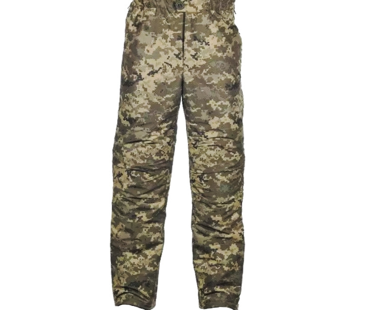 Тактичні зимові утеплені військові штани РХ5 Rip Stop 52 Піксель - зображення 1