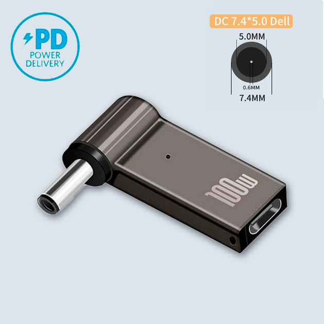 Перехідник Linktech Type-c на DC (7.4 х 5.0 DELL), перехідник для  заряджання ноутбука type-c to dc – фото, відгуки, характеристики в  інтернет-магазині ROZETKA від продавця: SmartX