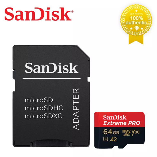 Карта памяти для смартфонов SanDisk 64GB SDXC C10 UHS-I U3 R170/W90MB/s ...