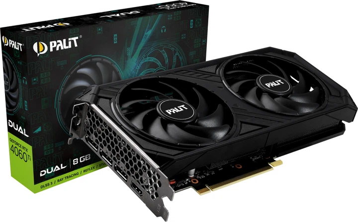 Karta graficzna Palit PCI-Ex GeForce RTX 4060 Ti Dual 8GB GDDR6 (128bit) (2535/18000) (HDMI, 3 x DisplayPort) (NE6406T019P1-1060D) - obraz 9