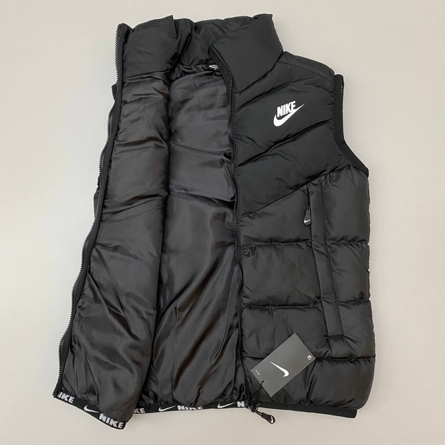 Чоловічий жилет спортивний Nike демісезонна R3424 S Чорна - зображення 2