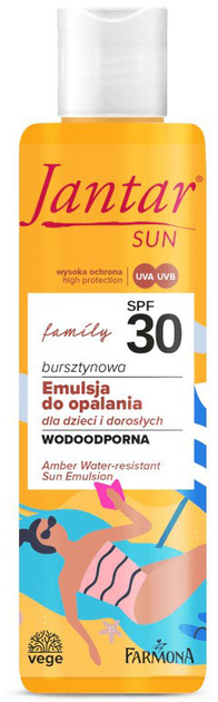 Jantar SUN Emulsja do opalania family SPF 30 200 ml (5900117976944) - obraz 1