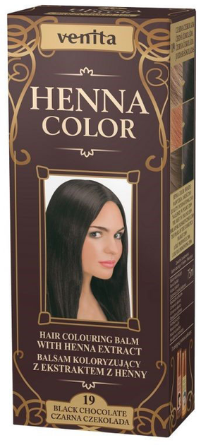 Venita Henna Color Balsam Nr 19 Black Chocolate 75 ml (5902101000109) - obraz 1