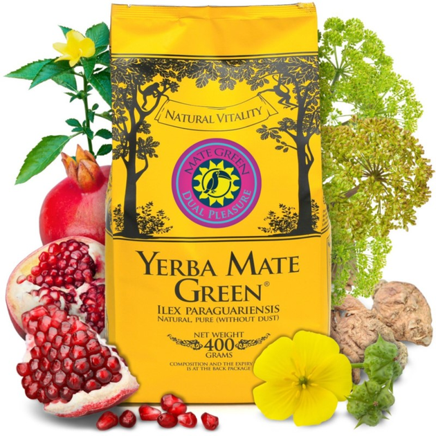 Yerba Mate Green Dual Pleasure 400g (5905567011177) - obraz 1