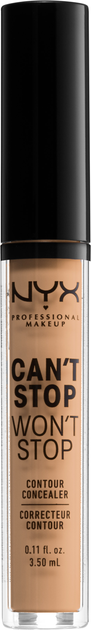 Консилер для обличчя NYX Professional Makeup Can`t Stop Won`t Stop Concealer 7.5 Soft Beige 3.5 мл (0800897168605) - зображення 1