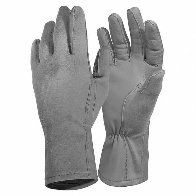 Вогнетривкі рукавички Pentagon Long Cuff Pilot Gloves P20011 Large, Wolf-Grey (Сірий) - зображення 1