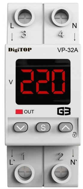 Реле напруги DigiTOP VP-32A M2R - зображення 2