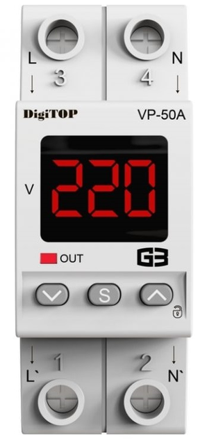 Реле напруги DigiTOP VP-50A M2R - зображення 2