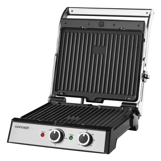 Електричний гриль Concept GE2010 BBQ 2000 Вт 4 насадки регулятор температури таймер - зображення 6