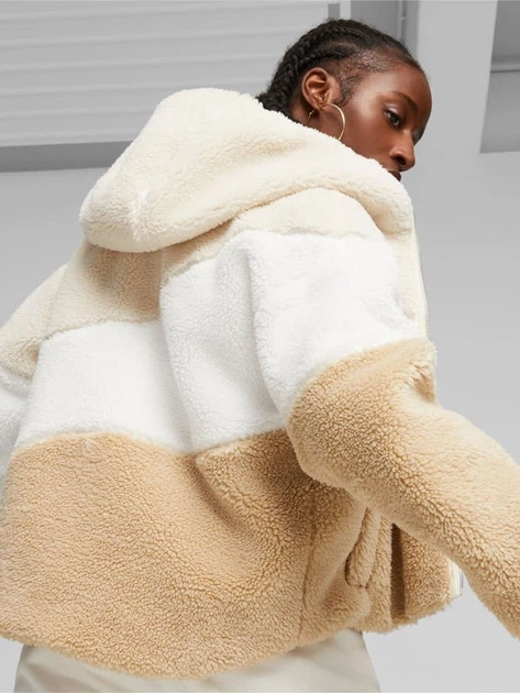 Полушубок женский Тедди Puma Big Cat Hooded Sherpa Jacket 67537087